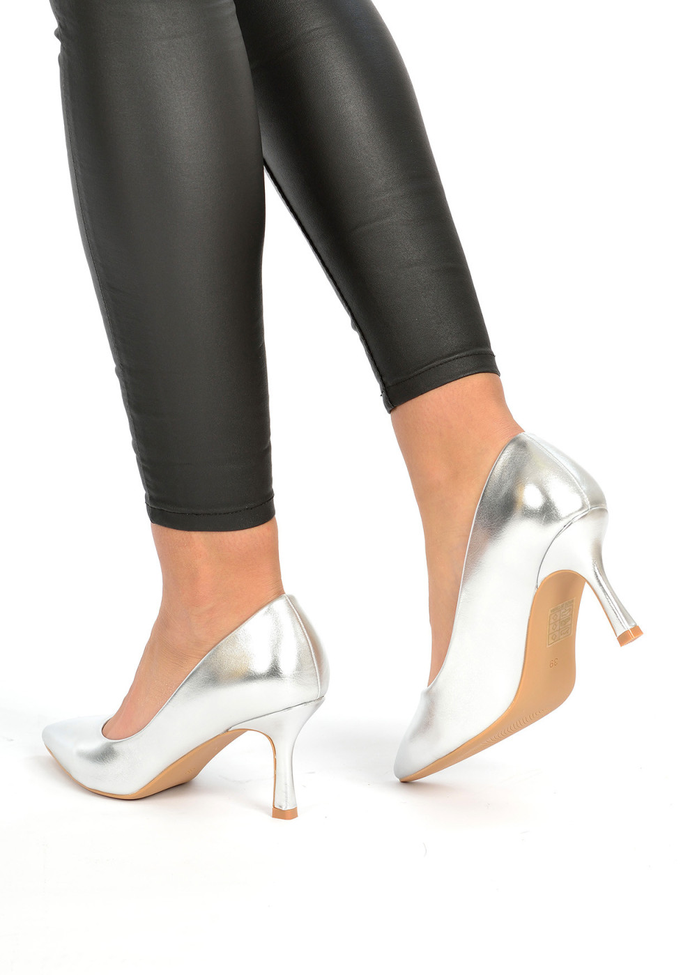 Silver court shoes 2