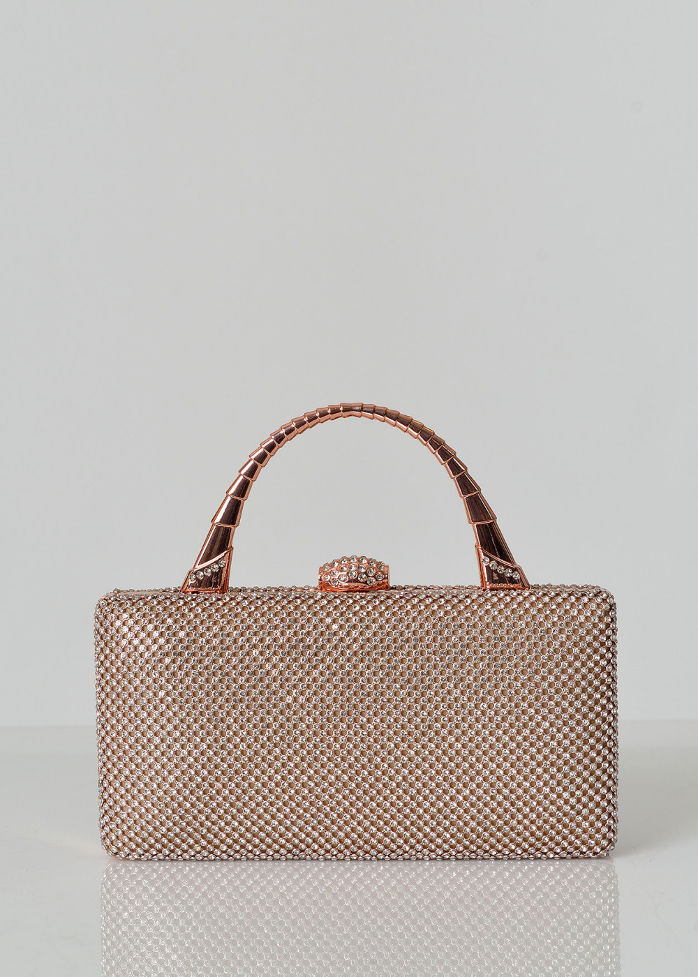 Rose gold cheap embellished bag