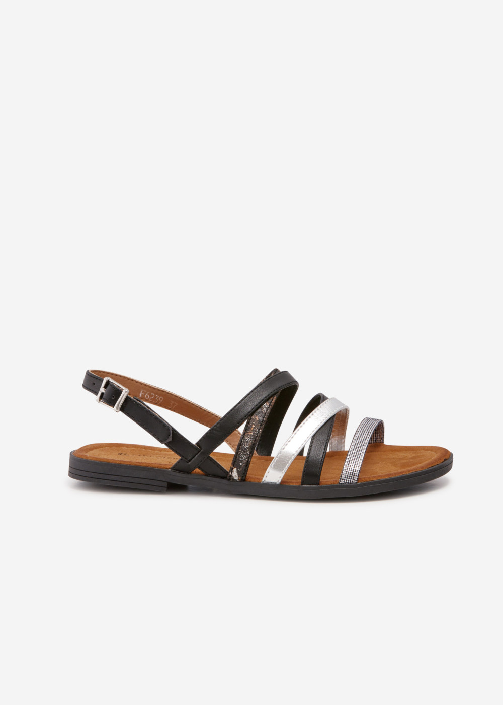 Black multi-strap sandals 3