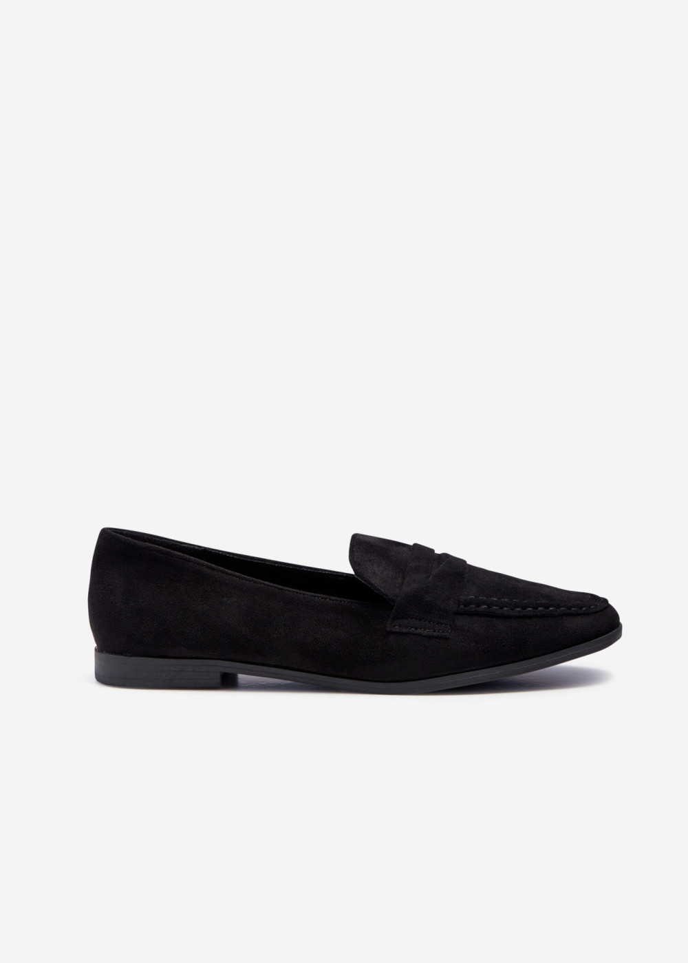 Black flat penny loafers 3