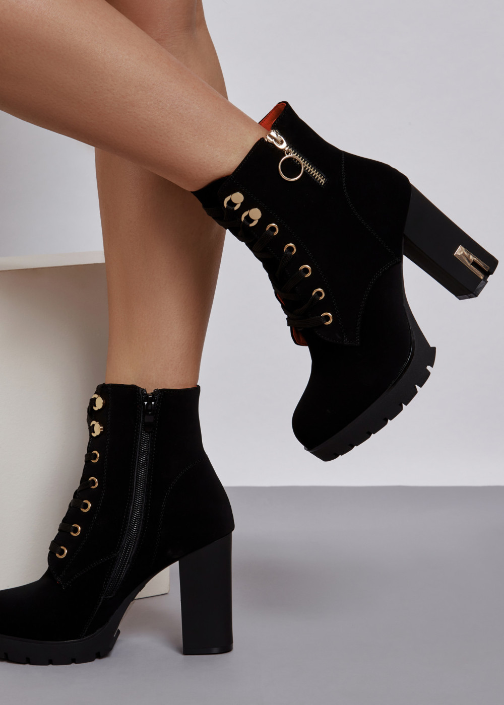 Women's Fashionable Pointed-toe Boots With Thin High Heels, Inner Zipper,  Autumn/winter Lace-up Combat Boots, Stylish And Elegant High Heel Boots  That Are Suitable For Many Occasions | SHEIN ASIA
