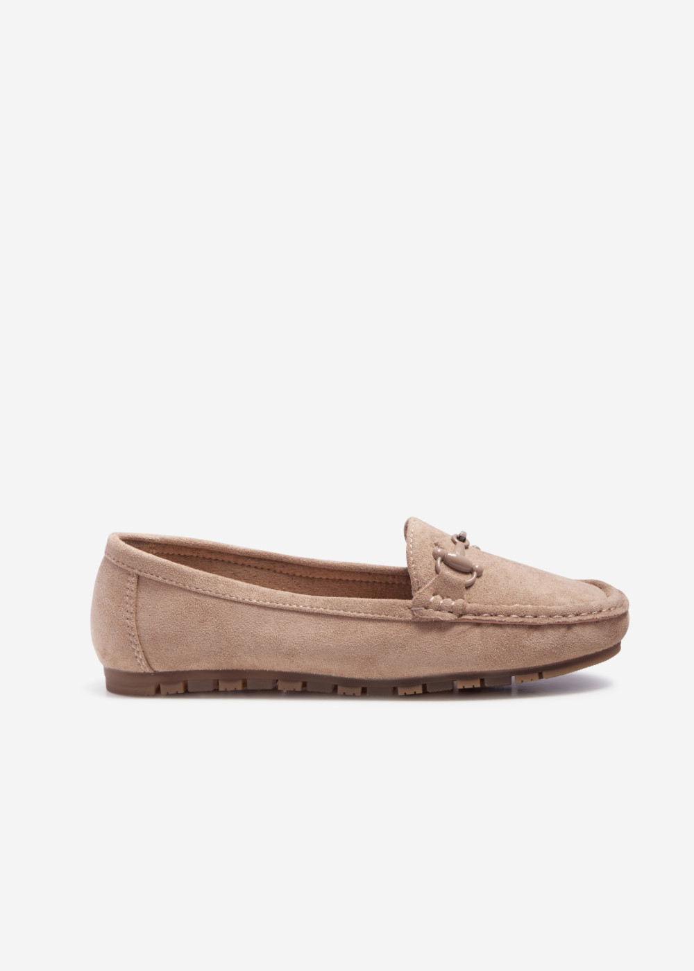 Khaki snaffle detailed loafers 3