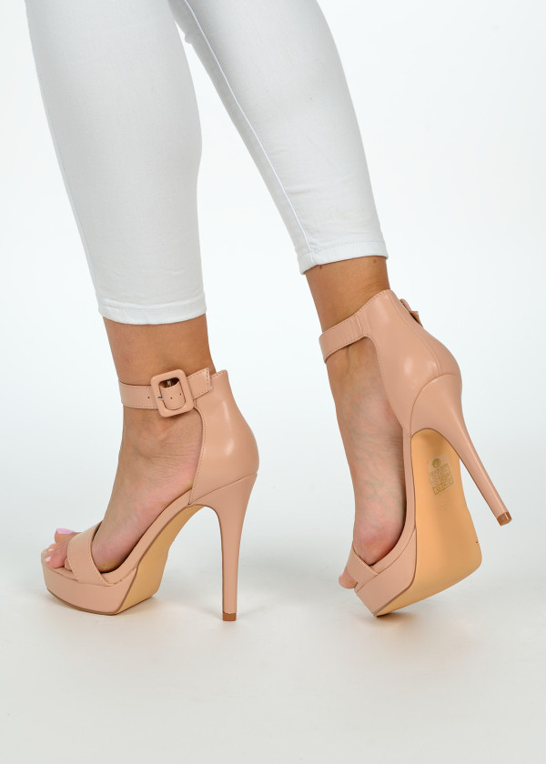 Nude platform heels 2