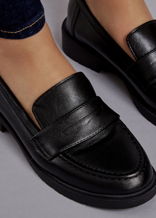 Black penny loafers 2