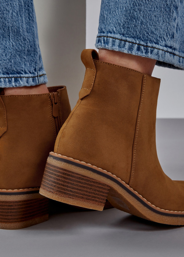 Tan heeled ankle boots 2