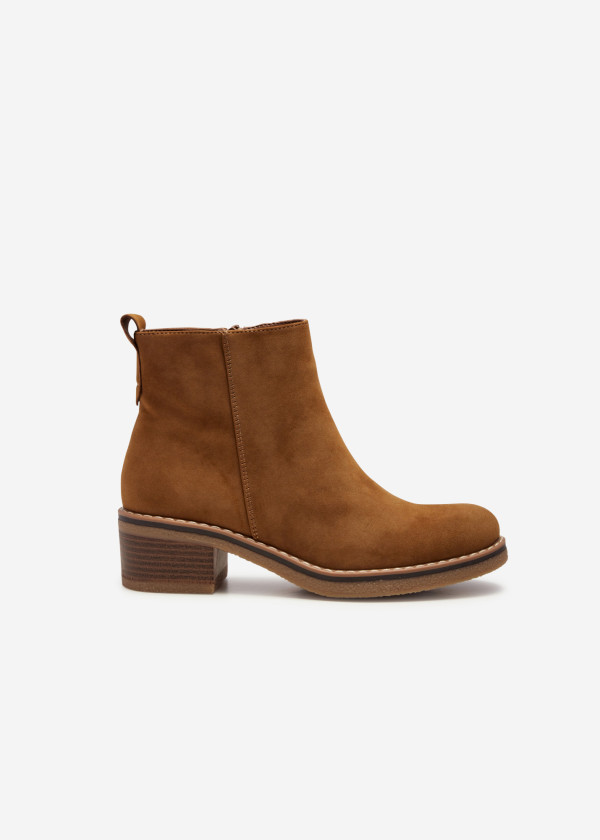 Tan heeled ankle boots 3