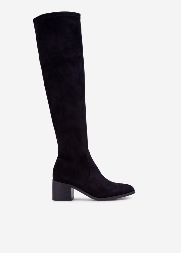 Black heeled over the knee boots 2
