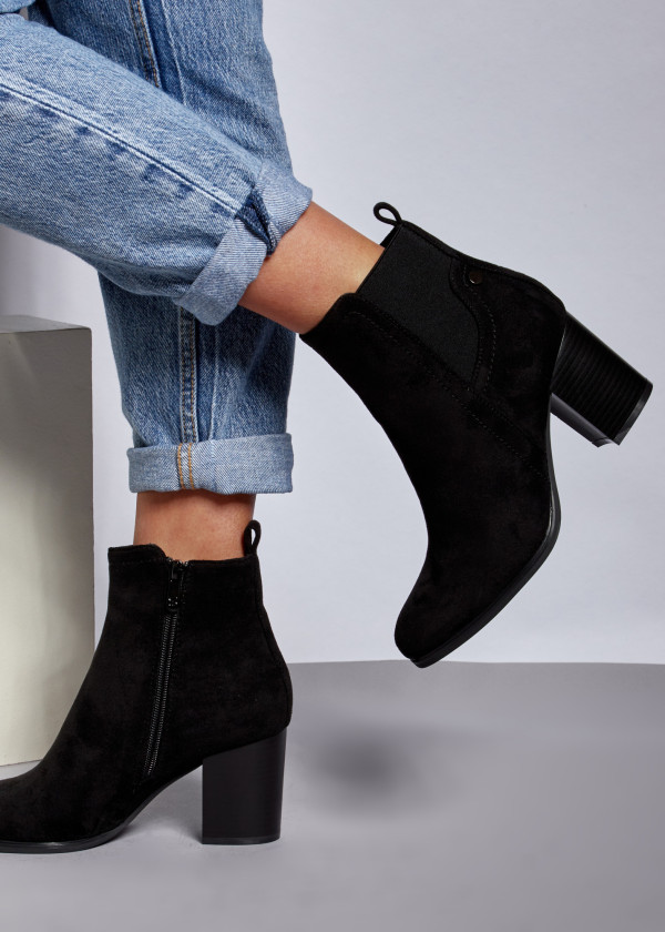 Black heeled ankle boots 3
