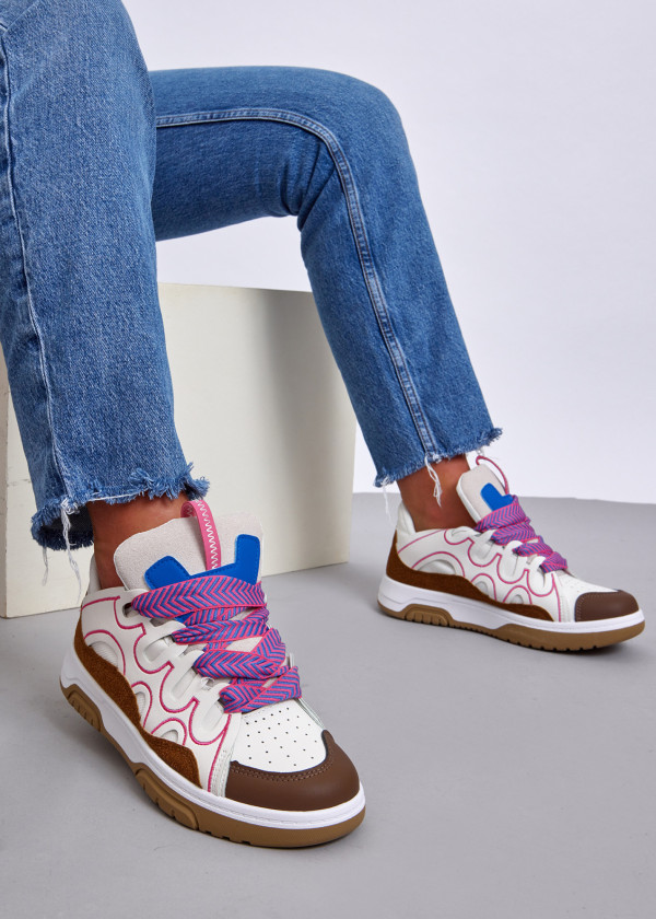 Pink chunky skater sneakers 2