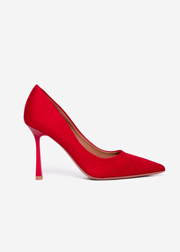 Red Stiletto Pointed Toe Heels 3