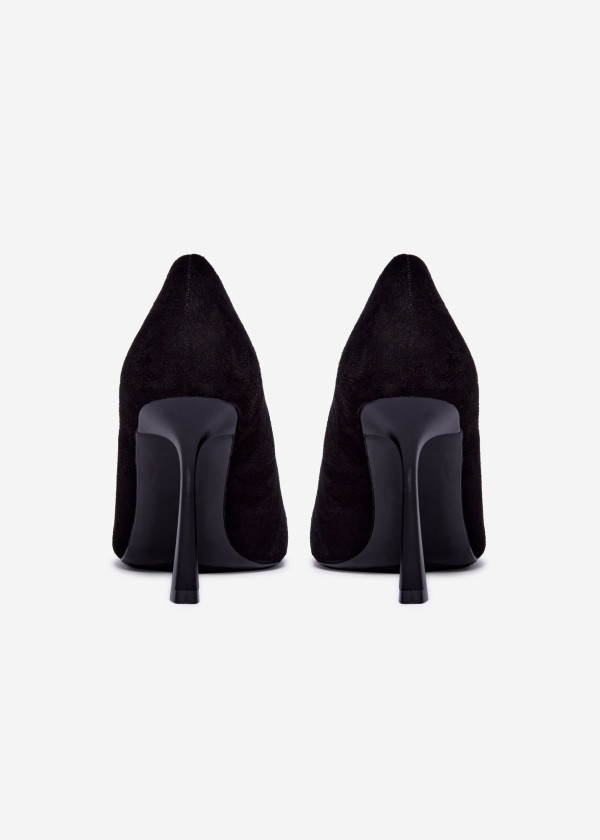 Black Stiletto Pointed Toe Heels 2