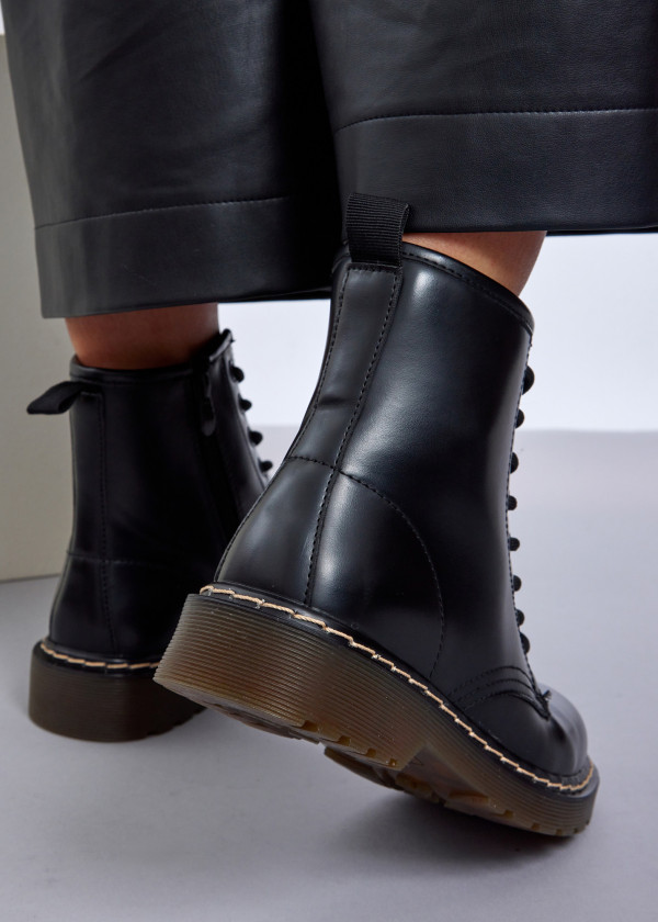 Black Combat Boots 1