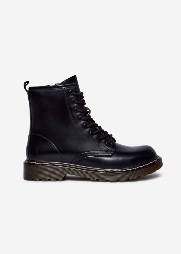 Black Combat Boots 3