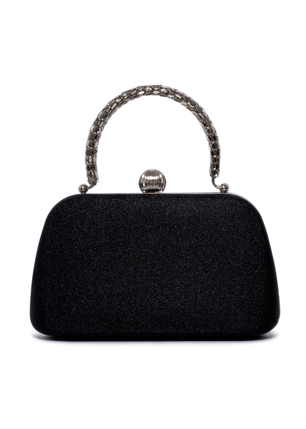 Black Sparkle Evening Clutch Bag