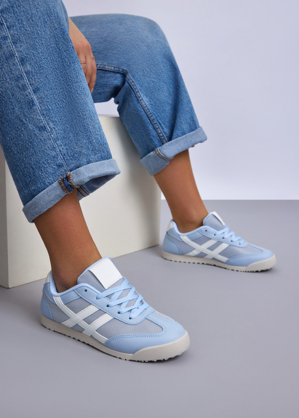 Blue & White Sneakers 1