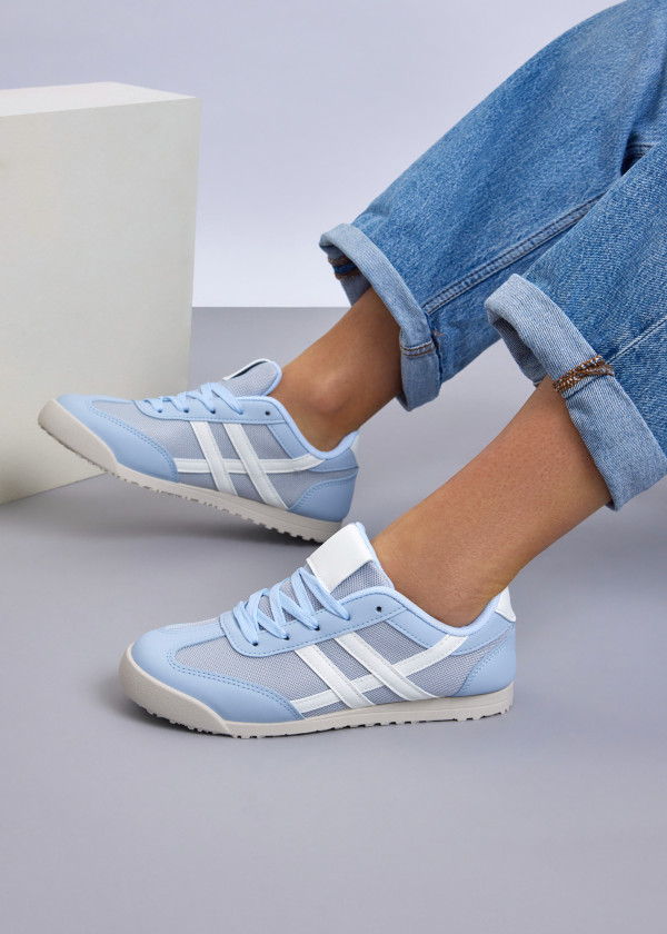 Blue & White Sneakers 2