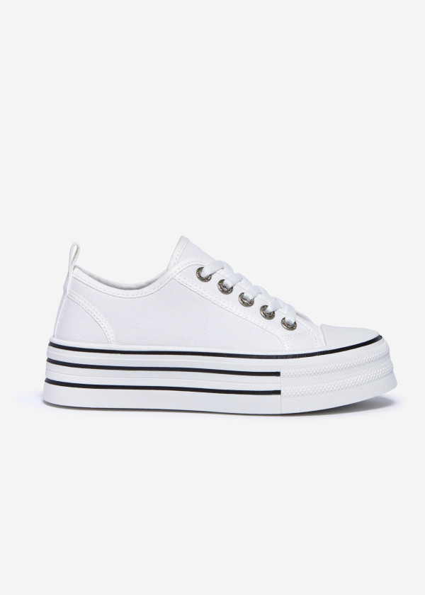 White Platform Sneakers 3