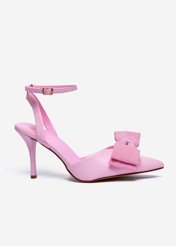 Pink Bow Pointed-Toe Stiletto 3