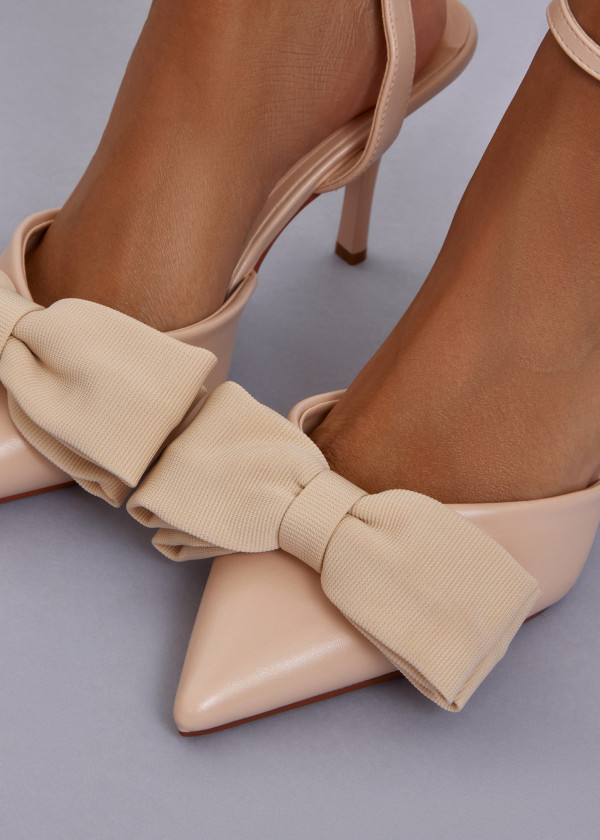 Beige Pointed-Toe Stilleto 1