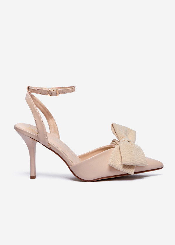 Beige Pointed-Toe Stilleto 3