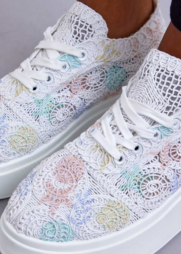 Multicolour Lace Platform Sneakers 2