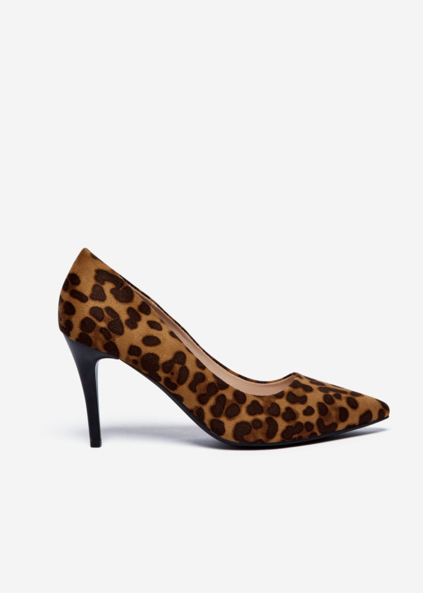 Leopard Classic Pointed Toe Court Heels 3
