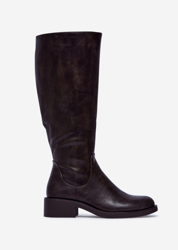 Dark Brown Knee-High Boots 3